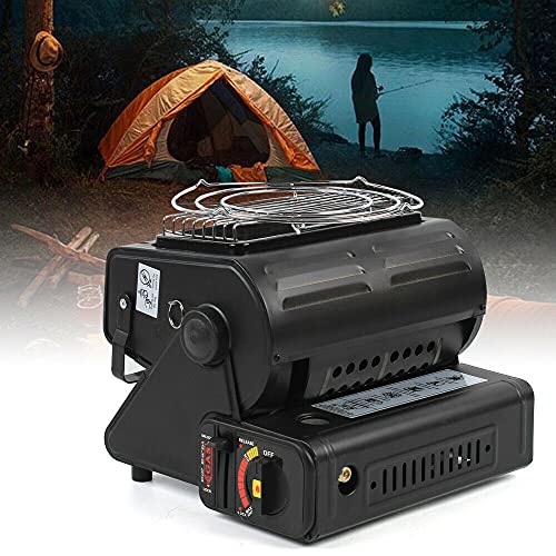 1300W Gas Heizstrahler Camping Heizung Zeltheizung Gasheizer Heizgerät Tragbar,zum Heizen, zum Kochen zum Kochen bringen von Futchoy