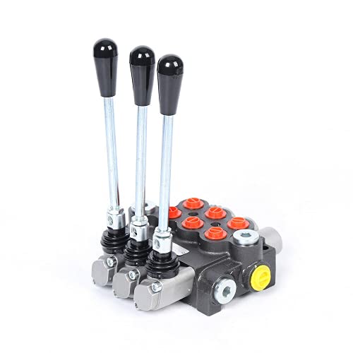 3 Spool Hydraulikventil Doppelwirkende zylinder Handsteuerventil Handhebelventil Hydraulik für Doppelwirkende Zylinder, Wegeventil 40L/min 3 Spool Hydraulikventil Doppelwirkende zylinder Handsteuerventil Handhebelventil Hydraulik für Doppelwirkende Zylinder, Wegeventil 40L/min von Futchoy