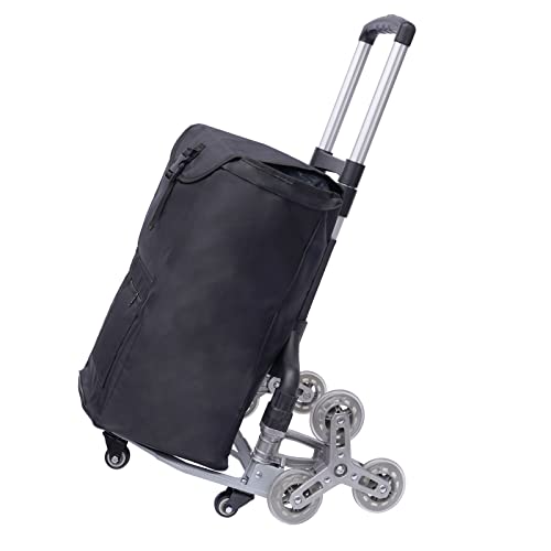 6-Rad-Transportwagen, Aluminium Faltbarer Leiter-Sackwagen, Faltbarer Handwagen mit Wasserdichter Tasche 6-Rad-Transportwagen, Aluminium Faltbarer Leiter-Sackwagen, Faltbarer Handwagen mit Wasserdichter Tasche von Futchoy