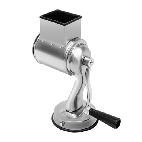 Alu Trommelreiben-Set Edelstahl Gemüseschneider Manuelle Gemüsehobel Kartoffelreibe Käsereibe mit Kurbel & 5 Trommeln für Gemüse Zwiebel Karotten Nuss Alu Trommelreiben-Set Edelstahl Gemüseschneider Manuelle Gemüsehobel Kartoffelreibe Käsereibe mit Kurbel & 5 Trommeln für Gemüse Zwiebel Karotten Nuss von Futchoy