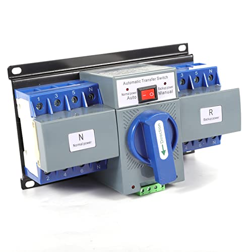 Futchoy Power Automatischer Transferschalter 4P 63A AC 220V Notstrom Umschalter Lastumschalter Doppeltransferschalter Leistungsschalter von Futchoy