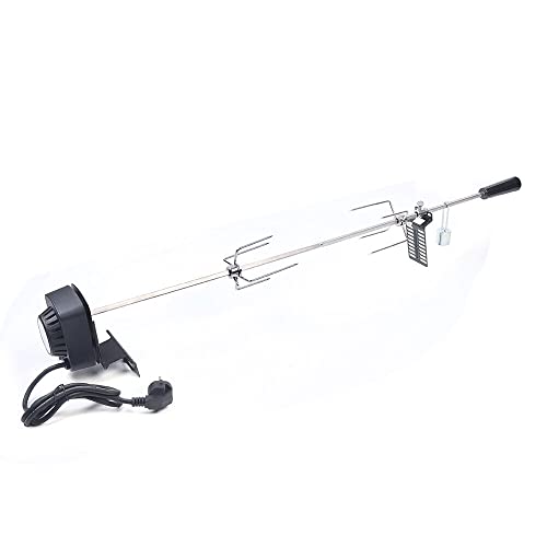 Edelstahl BBQ Grillspieß Set 220V-240V Motorhalter Drehspieß Rotisserie Drehspiess für Kugelgrill & Rotisserie Drehspieß Picknick Camping Grillen oder sogar Lagerfeuer Edelstahl BBQ Grillspieß Set 220V-240V Motorhalter Drehspieß Rotisserie Drehspiess für Kugelgrill & Rotisserie Drehspieß Picknick Camping Grillen oder sogar Lagerfeuer von Futchoy