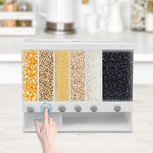 Futchoy 10kg Küche Weiß Lebensmittel Lagerbehälter Haferflocken Getreidespender Wandmontage Getreidebehälter Trockenfutterspender Wandbehälter Müslispender Vorratsdosen Set Futchoy 10kg Küche Weiß Lebensmittel Lagerbehälter Haferflocken Getreidespender Wandmontage Getreidebehälter Trockenfutterspender Wandbehälter Müslispender Vorratsdosen Set von Futchoy