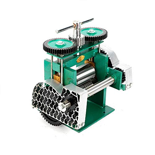 Futchoy 85mm Manual Rolling Mill Machine | Jewelry Press Tablettierung DIY Werkzeug | Schmuck Kombination Walzwerk für Schmuck-Design und Reparatur | Jewelry Verarbeitungsgeräte von Futchoy