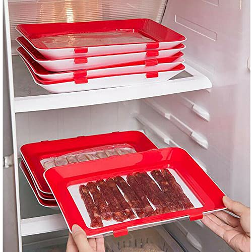 Futchoy 8X Lebensmittelkonservierung Tablett, Stapelbox Aufschnittbox Frischhaltedose Wurst Behälter Aufschnittdose Tablett Futchoy 8X Lebensmittelkonservierung Tablett, Stapelbox Aufschnittbox Frischhaltedose Wurst Behälter Aufschnittdose Tablett von Futchoy
