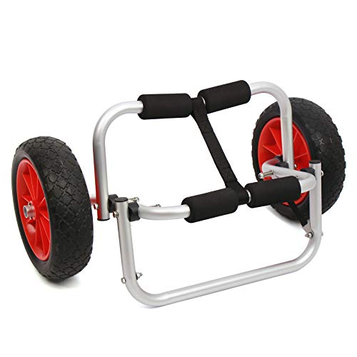 Futchoy Kajakwagen Faltbarer mit 10 Zoll große Räder Kanuwagen Surfwagen Bootswagen Kanuträger Gewichtskapazität 150 Lbs 65 * 35 * 33 cm Futchoy Kajakwagen Faltbarer mit 10 Zoll große Räder Kanuwagen Surfwagen Bootswagen Kanuträger Gewichtskapazität 150 Lbs 65 * 35 * 33 cm von Futchoy