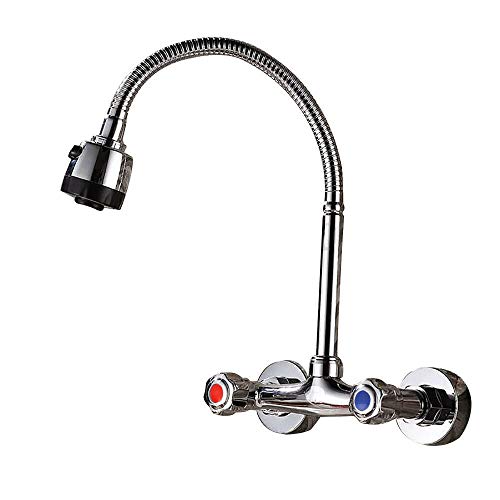 Küchenarmatur ausziehbar 360° Einstellbarer Küche Armatur drehbar Küche Wand Spültischarmatur Einhebelmischer Mischbatterie Küchenarmatur ausziehbar 360° Einstellbarer Küche Armatur drehbar Küche Wand Spültischarmatur Einhebelmischer Mischbatterie von Futchoy