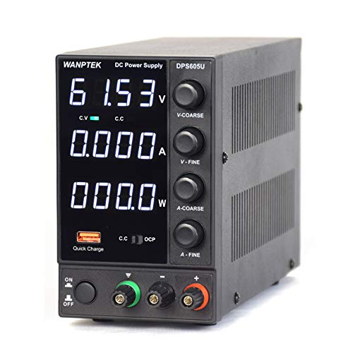 Labornetzgerät Regelbar Labornetzteil DC 0-60V 0-5A 300W mit 4-stelliger LED Anzeige Stabilisiert Netzteil Netzgerät Strommessgerät Labornetzgerät Regelbar Labornetzteil DC 0-60V 0-5A 300W mit 4-stelliger LED Anzeige Stabilisiert Netzteil Netzgerät Strommessgerät von Futchoy