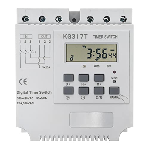 Zeitrelais Schalter 380V Smart Digital Programmierbar 3-Phasen Timer Zeitschaltuhr für Mikrocomputer Wasserpumpe von Futchoy