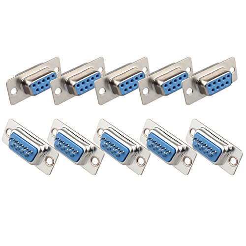 Futheda 10 PCS Computer DB9-Buchse Stecker RS232 Buchse Adapter Solder Typ 9 Pin D-Sub-Stecker Futheda 10 PCS Computer DB9-Buchse Stecker RS232 Buchse Adapter Solder Typ 9 Pin D-Sub-Stecker von Futheda