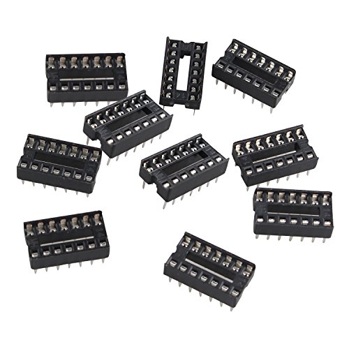 Futheda 10pcs 14 Pin 2,54 mm Pitch Dip/Dil IC Sockets Lötversion Adapter von Futheda