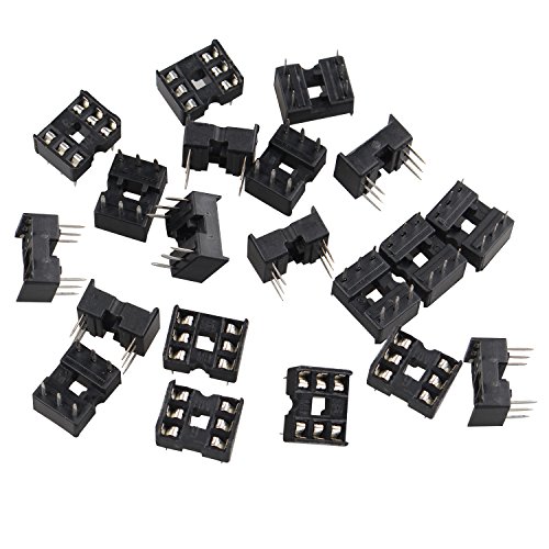 Futheda 20 Stück 6 Pin 2,54 mm Pitch Dip/Dil IC Sockets Lötversion Adapter Futheda 20 Stück 6 Pin 2,54 mm Pitch Dip/Dil IC Sockets Lötversion Adapter von Futheda