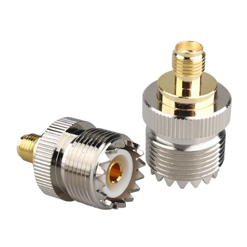 Futheda 2PCS SMA Buchse auf UHF PL-259 Buchse SMA auf PL259 Adapter SO239 Stecker auf SMA Stecker Konverter SMA Koaxialstecker Kompatibel mit CB Funkantenne SO239 Stecker auf SMA Stecker Futheda 2PCS SMA Buchse auf UHF PL-259 Buchse SMA auf PL259 Adapter SO239 Stecker auf SMA Stecker Konverter SMA Koaxialstecker Kompatibel mit CB Funkantenne SO239 Stecker auf SMA Stecker von Futheda