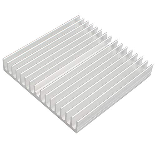 Futheda Kühlkörpermodul aus Aluminium für Hochleistungsverstärker, Transistoren, Halbleitergeräte mit 16 dichten Lamellen, 60 × 60 × 10 mm Futheda Kühlkörpermodul aus Aluminium für Hochleistungsverstärker, Transistoren, Halbleitergeräte mit 16 dichten Lamellen, 60 × 60 × 10 mm von Futheda