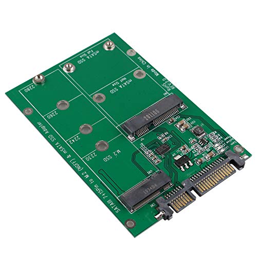 Futheda M.2 NGFF B/B+M Key mSATA SSD Festplatte auf SATA III 3 SATA 3.0 7 + 15pin Board Konvertierungsadapter Karte 2 in 1 von Futheda