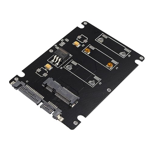 Futheda mSATA zu SATA III Konverter mSATA zu 2,5 Zoll SATA III HDD SSD Festplatten-Konverter Adapter mit Aluminiumgehäuse, kompatibel mit Windows/Linux/Mac OS 8.6 von Futheda