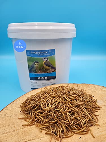 2X 10 Liter Futterbauer Mehlwürmer im praktischen Eimer Vogelfutter Igelfutter Nagerfutter 2X 10 Liter Futterbauer Mehlwürmer im praktischen Eimer Vogelfutter Igelfutter Nagerfutter von Futterbauer