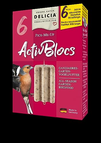 Delicia Pick-Me-Up ActivBloc 6 Kartons mit je 6 Stück Vogelfutter Delicia Pick-Me-Up ActivBloc 6 Kartons mit je 6 Stück Vogelfutter von Futterbauer