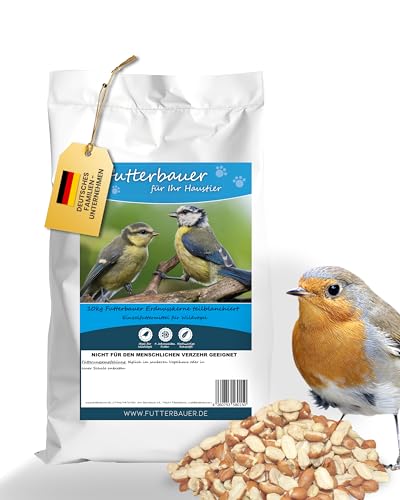 Futterbauer Erdnüsse teilblanchiert 10 kg, Ambrosia-kontrolliertes Vogelfutter, Erdnussbruch für Wildvögel, Energiereiches Streufutter Futterbauer Erdnüsse teilblanchiert 10 kg, Ambrosia-kontrolliertes Vogelfutter, Erdnussbruch für Wildvögel, Energiereiches Streufutter von Futterbauer