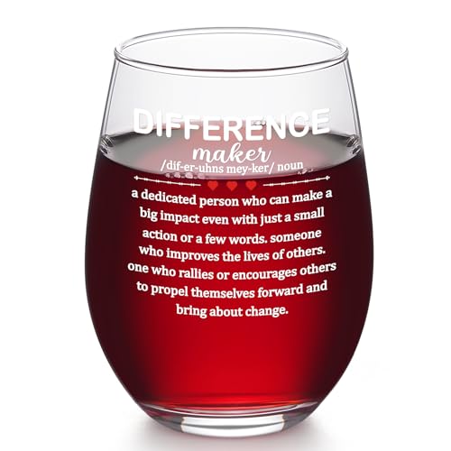 Futtumy Difference Maker Geschenke, Difference Maker Weinglas ohne Stiel, Dankeschön-Geschenk für Chef, Kollegin, Abschiedsgeschenk für Frauen, Mitarbeiter-Wertschätzungsgeschenk für Weihnachten, Futtumy Difference Maker Geschenke, Difference Maker Weinglas ohne Stiel, Dankeschön-Geschenk für Chef, Kollegin, Abschiedsgeschenk für Frauen, Mitarbeiter-Wertschätzungsgeschenk für Weihnachten, von Futtumy