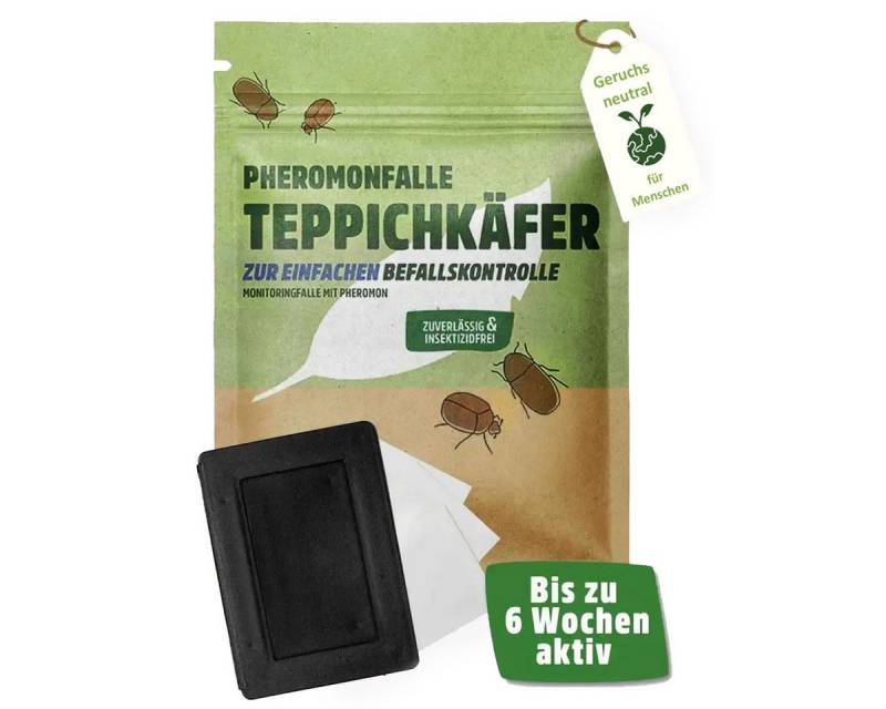 Futura-Shop Insektenfalle Teppichkäferfalle giftfreie Pheromonfalle - insektizidfrei, geruchsneutral von Futura-Shop