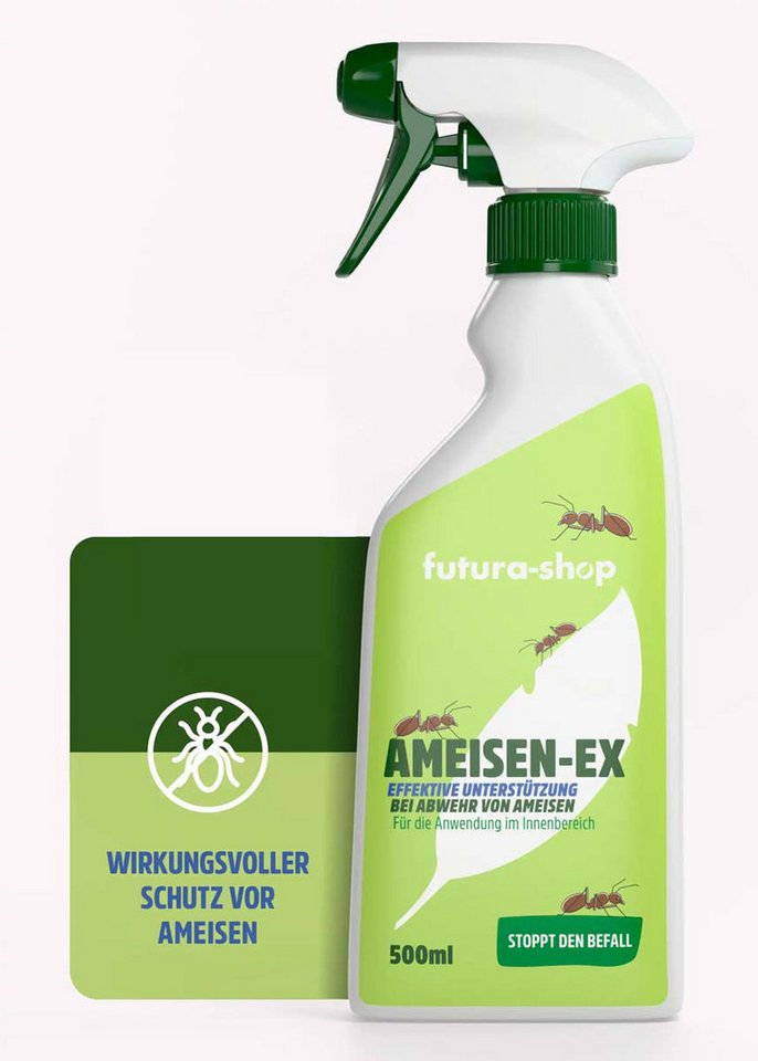 Futura-Shop Insektenspray Ameisen Spray, Ameisen Mittel mit Langzeitwirkung, 500 ml Futura-Shop Insektenspray Ameisen Spray, Ameisen Mittel mit Langzeitwirkung, 500 ml von Futura-Shop