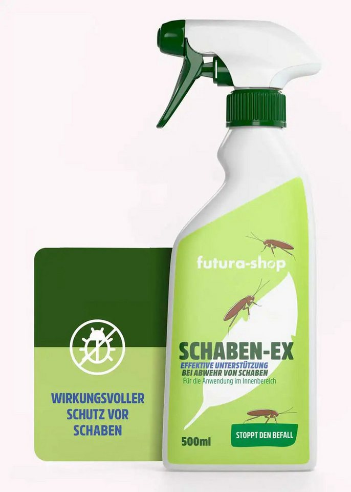 Futura-Shop Insektenspray Kakerlaken Spray, Schaben Spray - Alternative zu Kakerlaken Gel, 500 ml von Futura-Shop