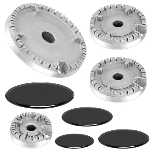 FutureHight Herdhut-Set, Verbesserter Herddeckel, Backofen-Gasherd, Brennerkrone, Flammenkappe, Gasbrenner-Flammenkappe, Passend für die Meisten Gasherdbrenner von FutureHight