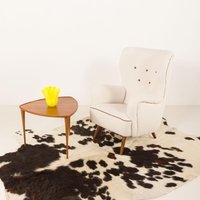 Vintage Lounge Sessel Mit Hoher Rückenlehne Im Stil Von Flemming Lassen, Dänemark 1960Er Jahre von FutureantiquesEU