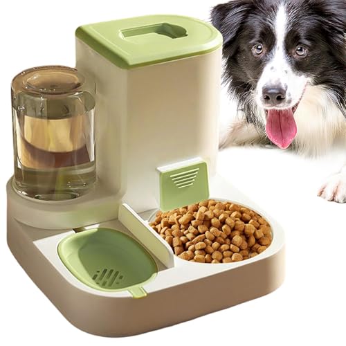 Fuuxtci 2-in-1-Futterautomat für Haustiere,Automatischer Hundefutterspender, Katzenwasserspender-Set - Wassernapf, automatischer Katzenfutterautomat, selbstspendernder Haustiertränke für kleine und Fuuxtci 2-in-1-Futterautomat für Haustiere,Automatischer Hundefutterspender, Katzenwasserspender-Set - Wassernapf, automatischer Katzenfutterautomat, selbstspendernder Haustiertränke für kleine und von Fuuxtci