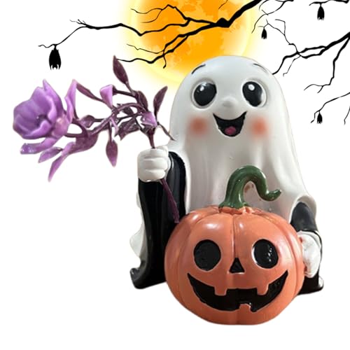 Fuuxtci Halloween Dekoration,Resin Geist-Kürbisse Skulptur - Schreibtisch Dekoration Halloween Ornament für Arbeitsplatz, Festtage, Bücherregal, Schrank, Zuhause, Wohnzimmer, Garten, Fuuxtci Halloween Dekoration,Resin Geist-Kürbisse Skulptur - Schreibtisch Dekoration Halloween Ornament für Arbeitsplatz, Festtage, Bücherregal, Schrank, Zuhause, Wohnzimmer, Garten, von Fuuxtci