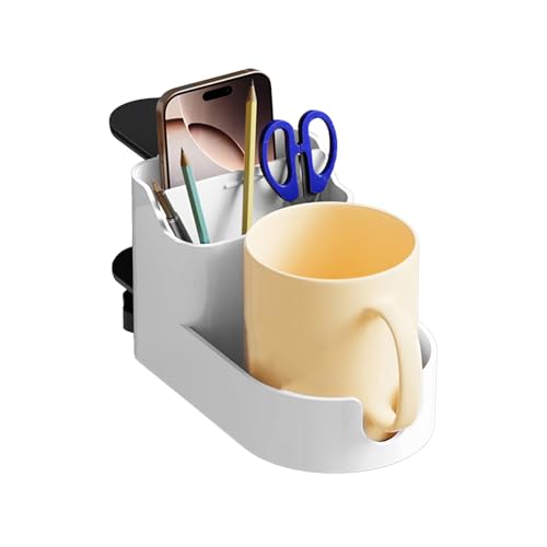 Fuuxtci Klemmbecherhalter - Schreibtisch Becherhalter Organizer - Rutschfester Klemmhalter Für Tassen Zu Hause Im Büro In Der Schule von Fuuxtci