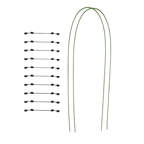 Fuuxtci Pflanzenstäbe Und Stützen,Pflanzenstützen Indoor - Biegsame Metallstäbe Mit Klemmen Für Gewächshaus Gartenbereich Rasen Beet Indoor Outdoor Orchideen Gemüsepflanzen Verstellbar von Fuuxtci