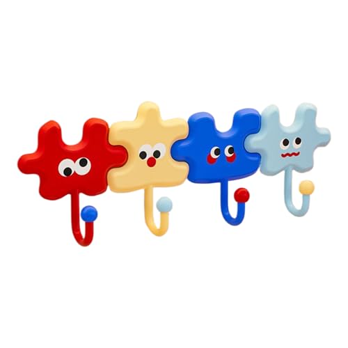 Fuuxtci Schlüsselhalter Für Wand Klebefrei,Cartoon Puzzle Schlüssel Haken Organizer - Haft Haken Organizer Für Handtuch Mantel Wohnung Wohnheim Küche Bad von Fuuxtci