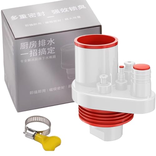 Fuuxtci Sink Drain Pipe Kit | Küchenspülen-Rohr | Kanal Adapter für Klärgrube Wohnmobil Badewanne Gewerbekeller Bodenablauf von Fuuxtci