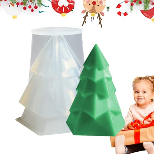 Fuuxtci Weihnachtsformen | Tannenbaumförmige Silikon Gießform,Dekoration Antihaft Handwerk Werkzeug für Gips Wohnkultur Epoxy Harz Seife Kerzen Fuuxtci Weihnachtsformen | Tannenbaumförmige Silikon Gießform,Dekoration Antihaft Handwerk Werkzeug für Gips Wohnkultur Epoxy Harz Seife Kerzen von Fuuxtci