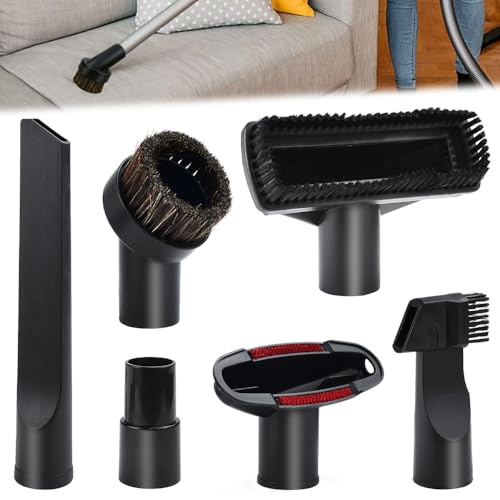 FuxFuis 6-teiliges Set Staubsauger Aufsätze Kunststoff Staubsauger Bürste, Dauerhaft Staubsaugerbürste, für 32-35 mm Staubsaugerdüse Universal Staubsauger Zubehör für Staubsauger, Auto-Staubsauger von FuxFuis