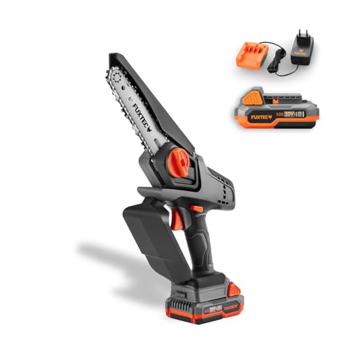 FUXTEC Akku Handastschere 20 V FX-E1HAS20SET – 1,44Kg Gewicht, Schwertgröße von 15cm, Durchmesser von 10cm und einer Kettengeschwindigkeit von 4,6m/s von Fuxtec