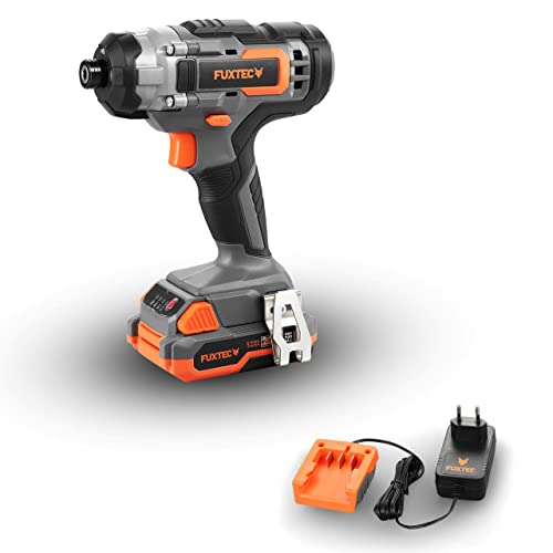 FUXTEC Akku Schlagbohrschrauber 20V SET FX-E1IS20 – Akkuschrauber inklusive Li-Ion Akku und Ladegerät – Drehmoment 70Nm – Schlagzahl 2400 bpm von Fuxtec