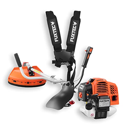 FUXTEC Benzin Motorsense – 2in1 Multitool Trimmer FX-MS162 mit 62cc 3,5PS Leistung, 2-Takt - Profi-Tragegurt Rasentrimmer, Freischneider fs Faden – Easy Starter von Fuxtec