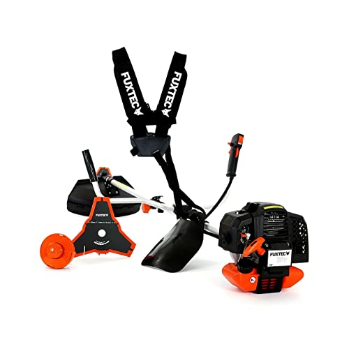FUXTEC Benzin Motorsense FX-MS152 mit 52 cc, 2in1 Multitool, Profi-Tragegurt und 3 PS Leistung Trimmer Rasentrimmer Freischneider fs Faden 2-Takt, getestet in der Oberklasse mit Note 1,4 Easy Starter von Fuxtec