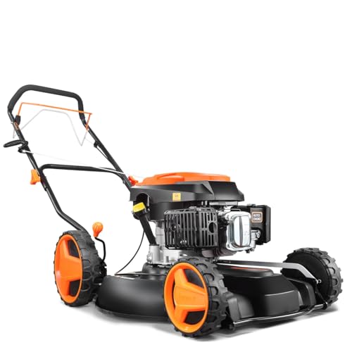 Fuxtec Benzin Rasenmäher FX-RM51SA96 Profi Mulchmäher mit 51 cm und Selbstantrieb leistungsstarker 196 cc Motor Motormäher Mulchen Fuxtec Benzin Rasenmäher FX-RM51SA96 Profi Mulchmäher mit 51 cm und Selbstantrieb leistungsstarker 196 cc Motor Motormäher Mulchen von Fuxtec