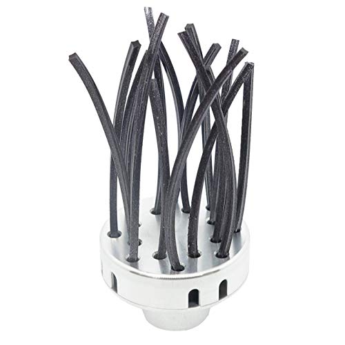 FUXTEC Easy-Cleaner Wildkrautbürste Unkrautbürste Aufsatz 10mm Linksgewinde für FUXTEC Motorsensen, geeignet für Unkrautreinigung, Moos,Pflasterfugen, Gehwegen, Bordsteinkanten, Treppenaufgängen von Fuxtec