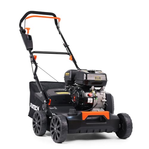 FUXTEC Vertikutierer 3in1 FX-BV240 4-Takt-Motor 4,1kW 18 Messer und 24 gefederte Krallen Front-Tragegriff und 45L Fangkorb von Fuxtec