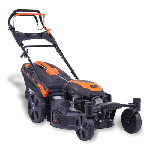 FUXTEC Zero Turn Benzin Rasenmäher mit schwenkbarer Vorderachse FX-RM5170agile, Hinterradantrieb Gartenmäher, Schnittbreite 51 cm, EasyClean-Funktion, 7-stufige Höhenverstellung, 60 L Grasfangkorb von Fuxtec