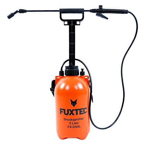 Fuxtec Drucksprüher FX-DS5L, zur Anwendung Aller Sprüharbeiten im Garten, Düngung und Unkraut - & Schädlingsbekämpfung, 5 Liter Tank inkl Tragegurt, geringes Gewicht von 1,36kg, Betriebsdruck 2,5 bar von Fuxtec