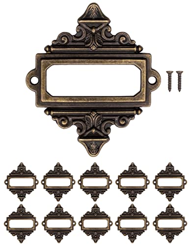 FUXXER® - Etiketten Fenster Rahmen BAROCK mm bronze 10er Set von Fuxxer