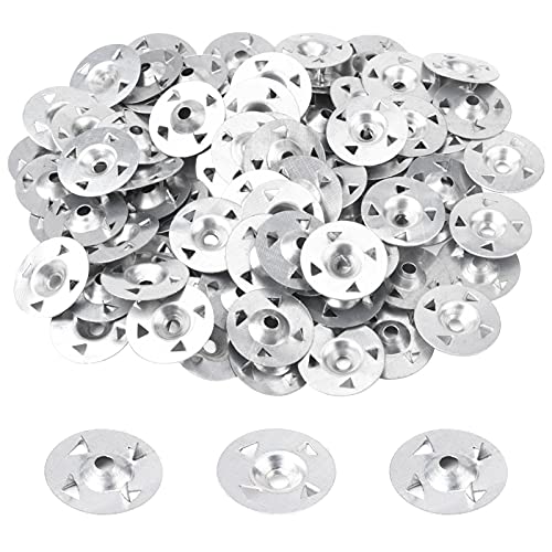 Fuyamp 200 Stück Easy Fix Unterlegscheiben mit 4 Krallen Unterlegscheiben, Naichtungen für Gipskarton, extrudierte Platte, Isolierung, Thermoboard, feste Trägerplatten, 28 mm Durchmesser von Fuyamp