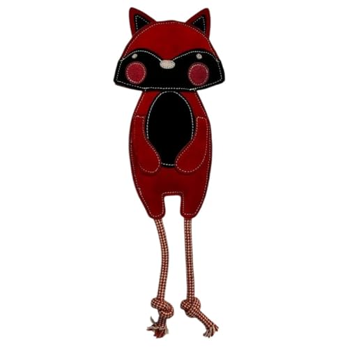 Fuzzl Eco Leather Fred Fox Natural and Tough Dog Toys - Long Lasting Chew Toys for Aggressive Chewers - Strong Dog Toy for Dogs and Puppy von Fuzzl