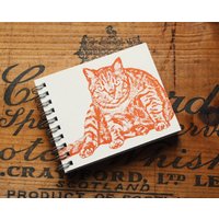 Getigerte Katze Mini Notizbuch, Kleines Unliniertes Notizbuch Getigerte Katze Mini Notizbuch, Kleines Unliniertes Notizbuch von FuzzyMug